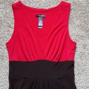 Bisou bisou dress sz 6 Pink/brown with pockets